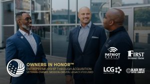 Patrick Flood and veteran business professionals in conversation, promoting the Owners In Honor Buyers Basecamp webinar